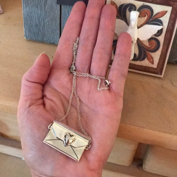 Jewelry - 💐Silver Plated Envelope Necklace 24’💐